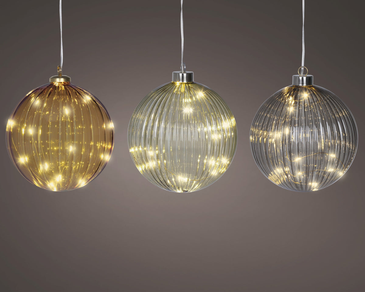 micro led bal steady binnen 3col ass assortie/warm wit d.14cm