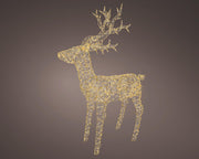 micro led rendier metaal flashing effect buiten goud/warm wit/klassiek warm l.37cm w.122cm h.162cm