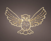 micro led uil metaal flashing effect buiten goud/warm wit/klassiek warm l.1cm w.54cm h.39cm