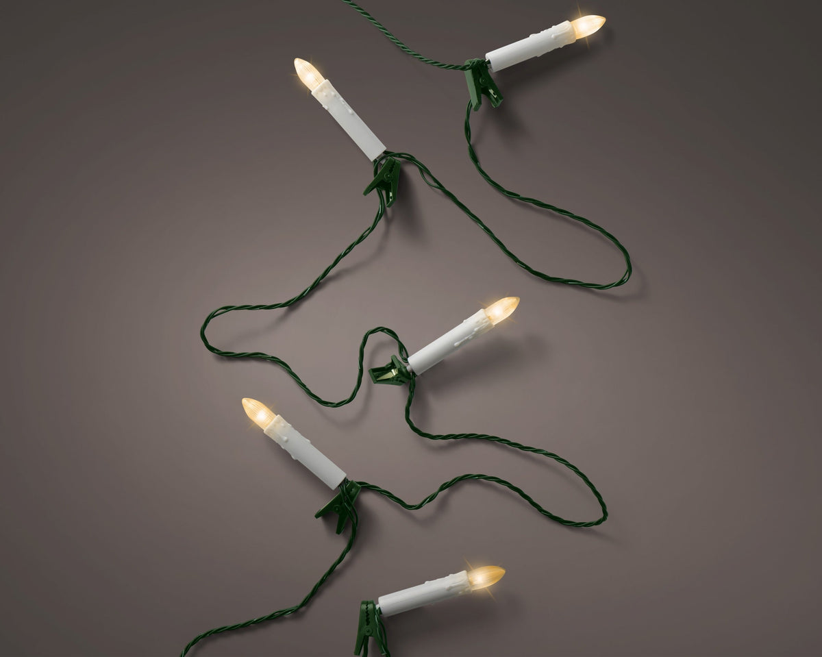 led candle lights steady buiten groen/klassiek warm 30 led l.1.5cm x w.1160cm x h.8.5cm