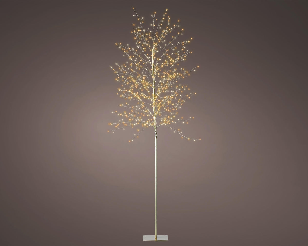 micro led boom ijzer steady buiten goud/warm wit/klassiek warm d.70cm h.180cm