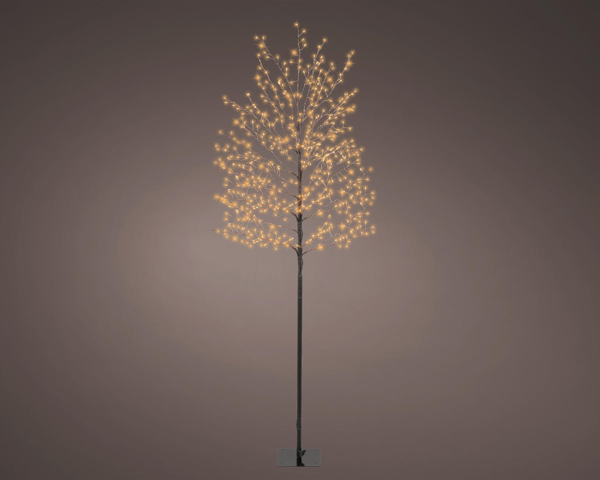 micro led boom ijzer steady buiten zwart/warm wit/klassiek warm d.70cm h.180cm