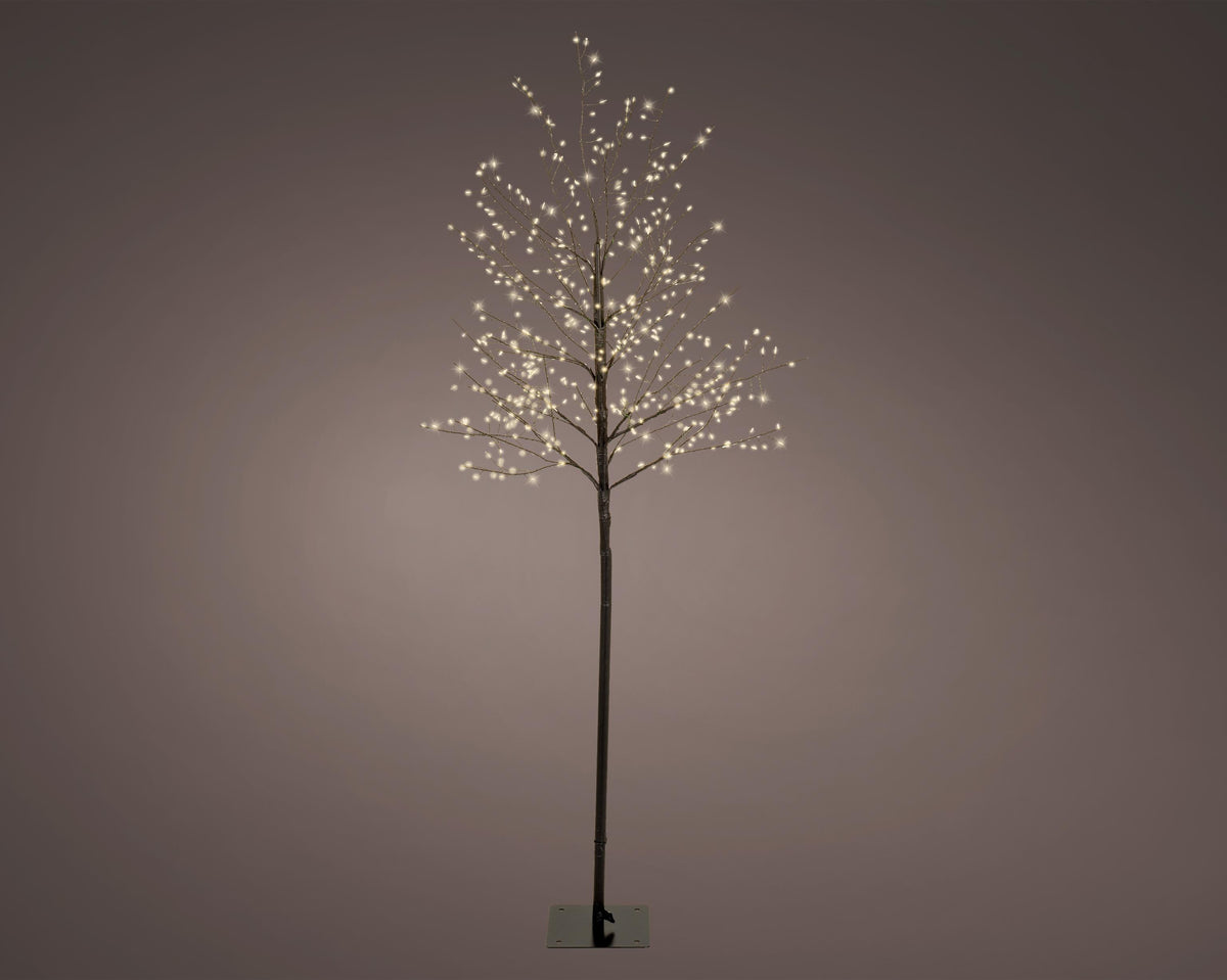 micro led boom pvc steady buiten zwart/warm wit d.60cm h.150cm