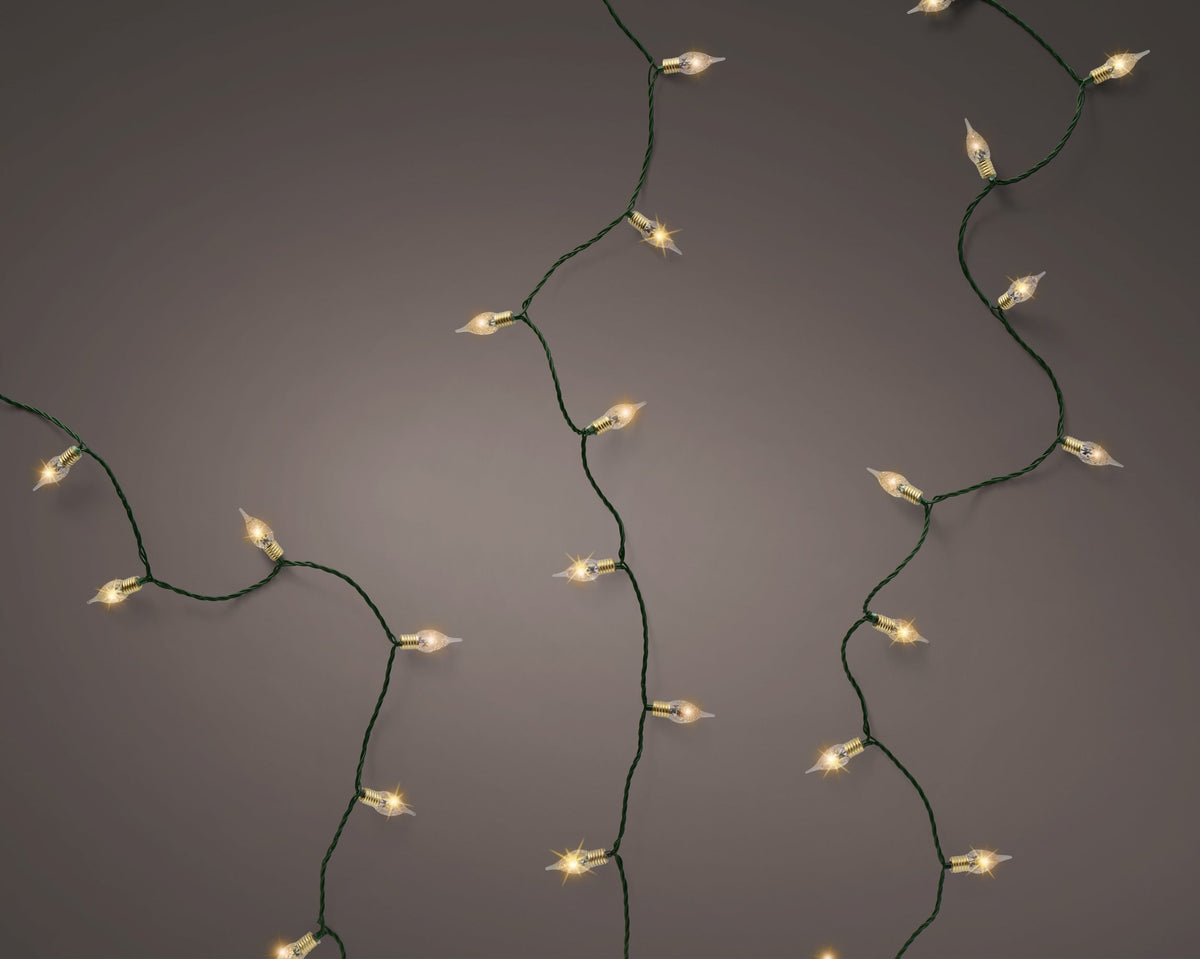led vintage lights 8 functie twinkel effect buiten groen/klassiek warm 180 led l.1790cm