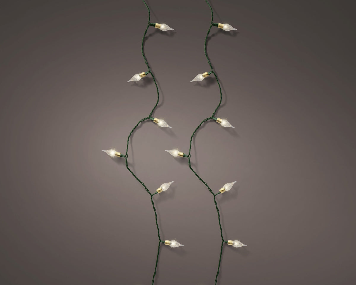 led vintage lights 8 functie twinkel effect buiten groen/warm wit 120 led l.1190cm
