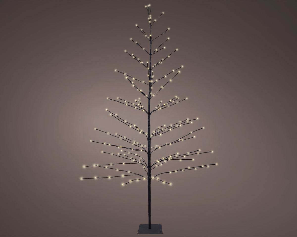 led boom ijzer steady buiten zwart/warm wit d.90cm h.180cm