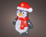 led pinguïn acryl steady buiten l.17.5cm w.27cm h.38cm