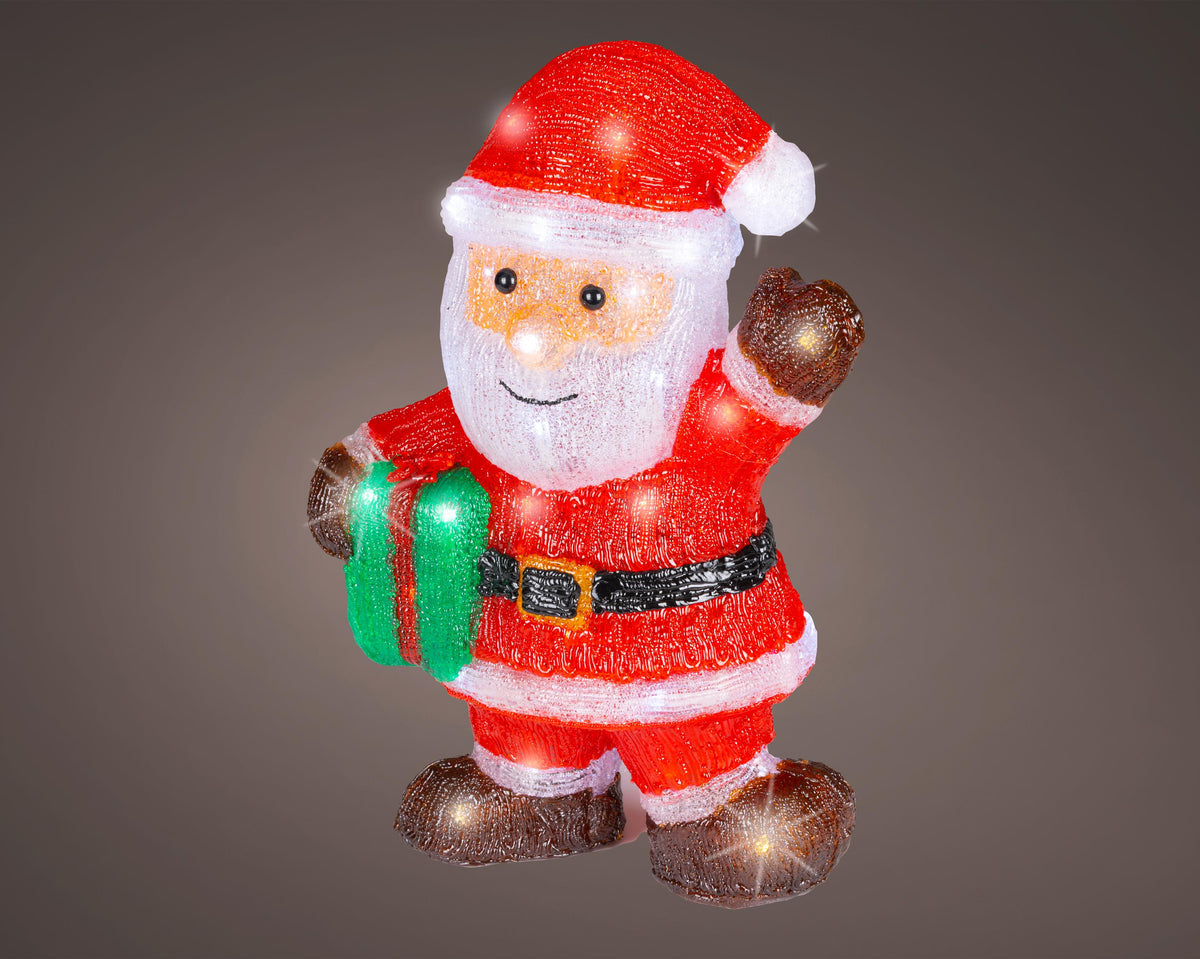 led kerstman acryl steady buiten l.15cm w.27cm h.39cm