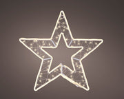 led ster ijzer flashing effect buiten warm wit l.1.2cm x w.56cm x h.52cm