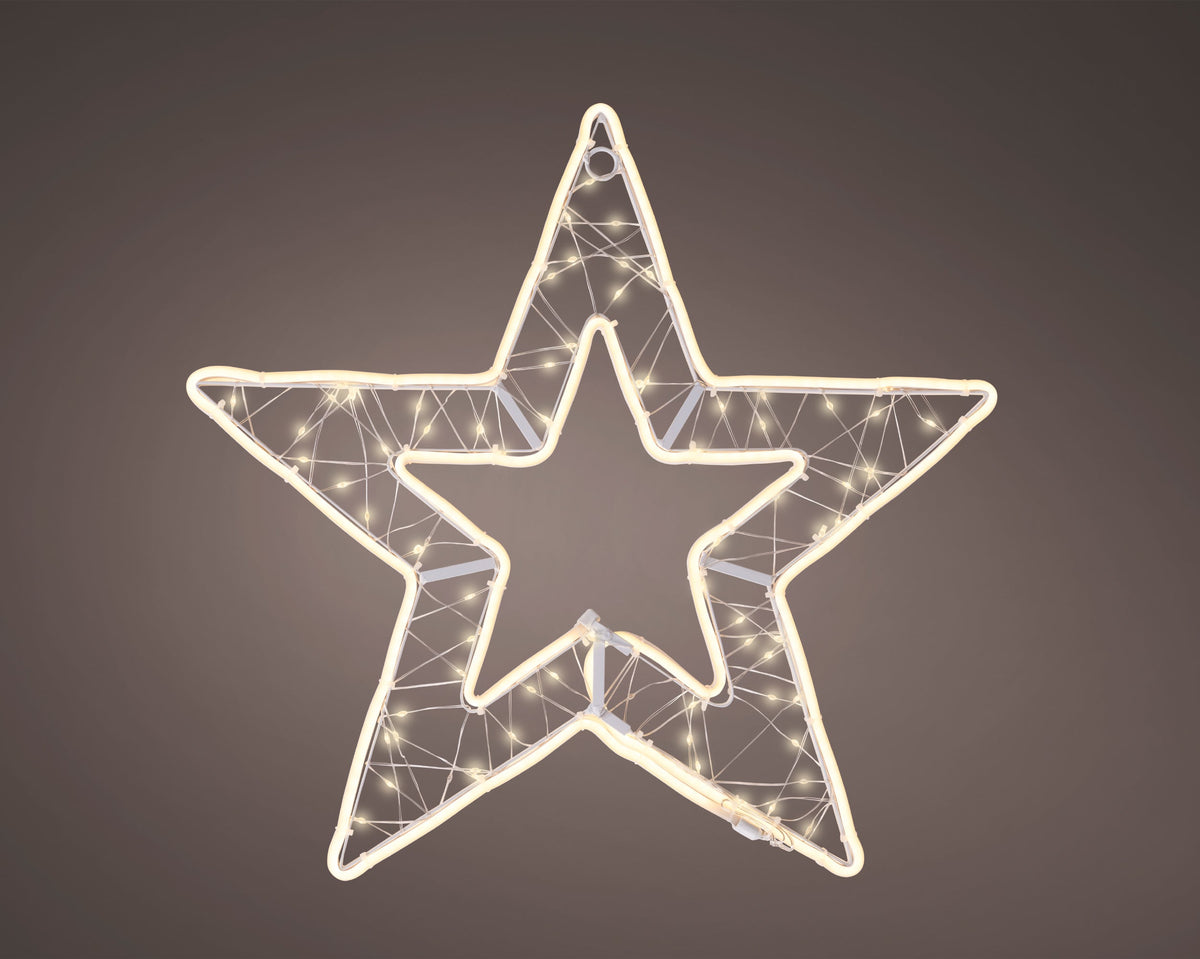 led ster ijzer flashing effect buiten warm wit l.1.2cm x w.56cm x h.52cm