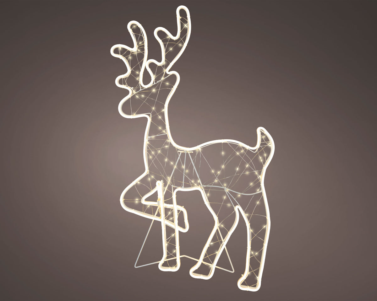 led hert ijzer flashing effect buiten warm wit l.1.2cm x w.50cm x h.82cm