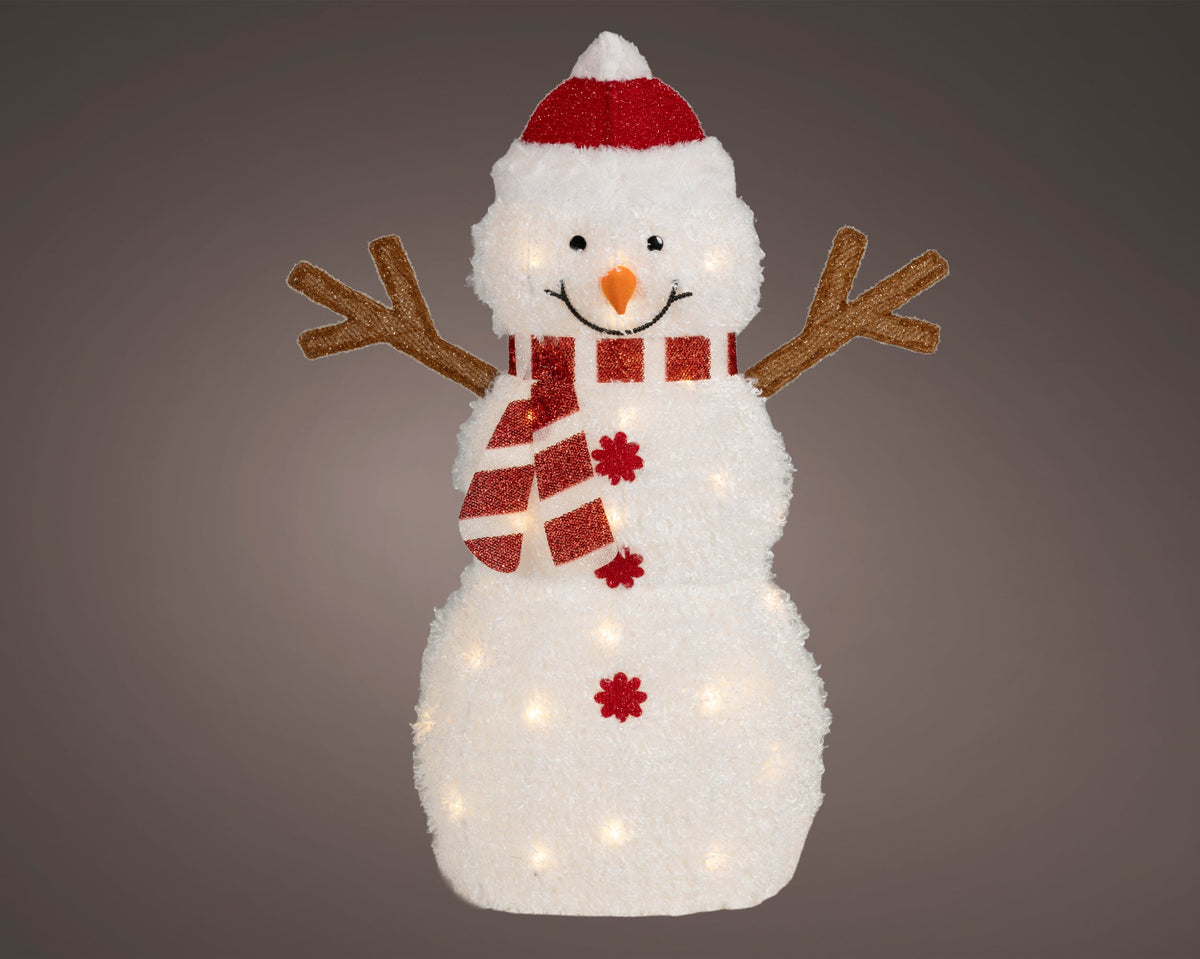 led sneeuwpop stof steady buiten kleuren/warm wit l.18cm x w.61cm x h.82cm