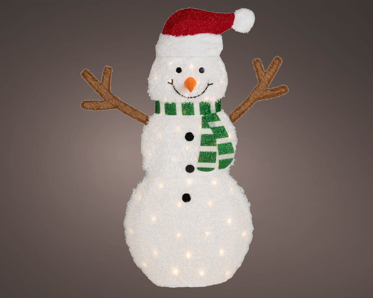 led sneeuwpop stof steady buiten kleuren/warm wit l.21cm x w.79cm x h.107cm