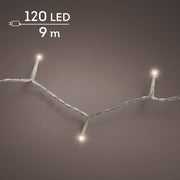 led basic lights steady buiten transparant/warm wit 120 led l.900cm