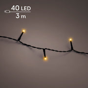led basic lights steady buiten zwart/klassiek warm 40 led l.300cm