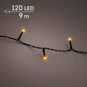 led basic lights steady buiten zwart/klassiek warm 120 led l.900cm