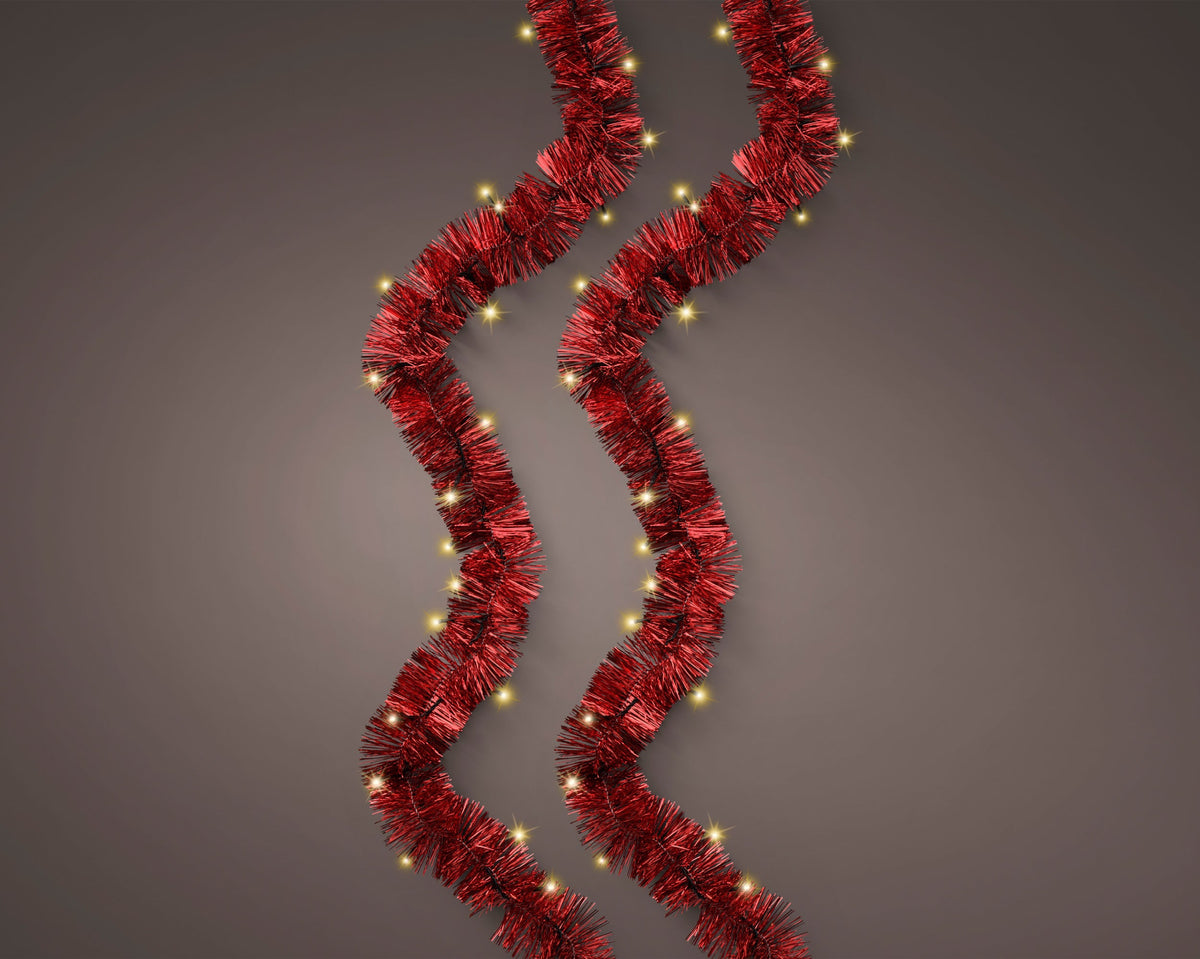 led slinger 8 functie twinkel effect buiten kerstrood l.895cm