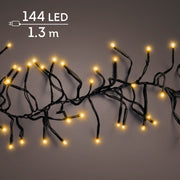 led cluster lights steady buiten zwart/klassiek warm 144 led l.130cm