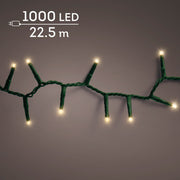 led compact lights steady buiten groen/soft gold 1000 led l.2250cm