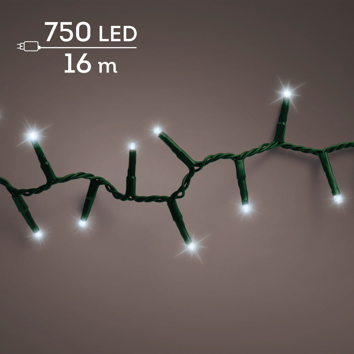 led compact lights 8 functie twinkel effect buiten groen/koel wit 750 led l.1600cm