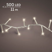 led compact lights 8 functie twinkel effect buiten transparant/warm wit 500 led l.1100cm