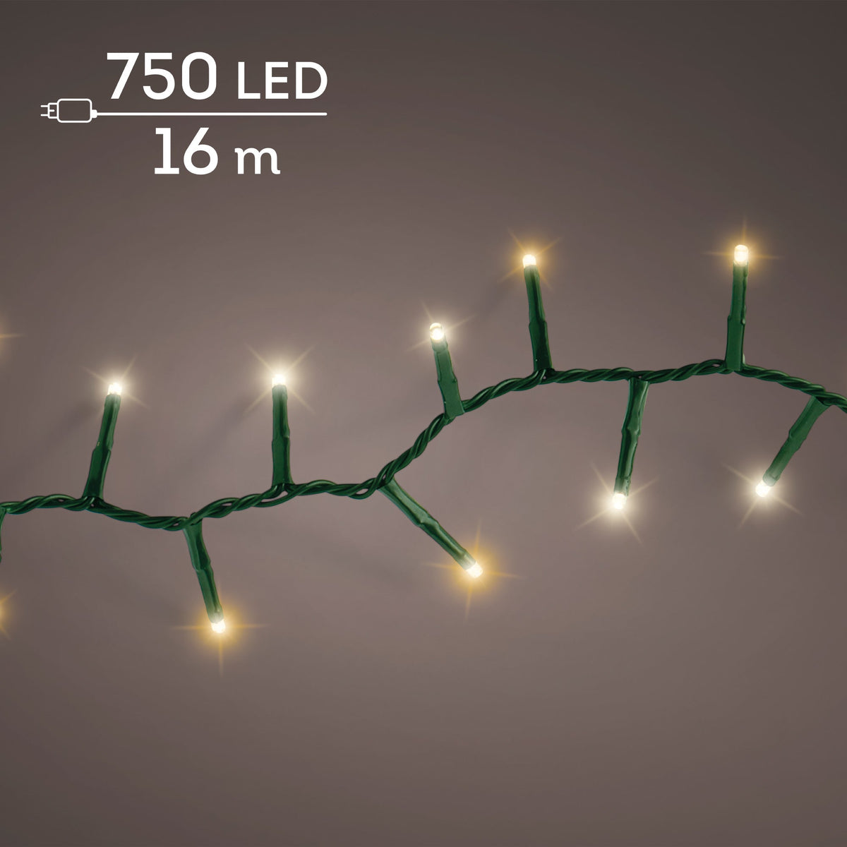 led compact lights steady buiten groen/warm wit/klassiek warm 750 led l.1600cm