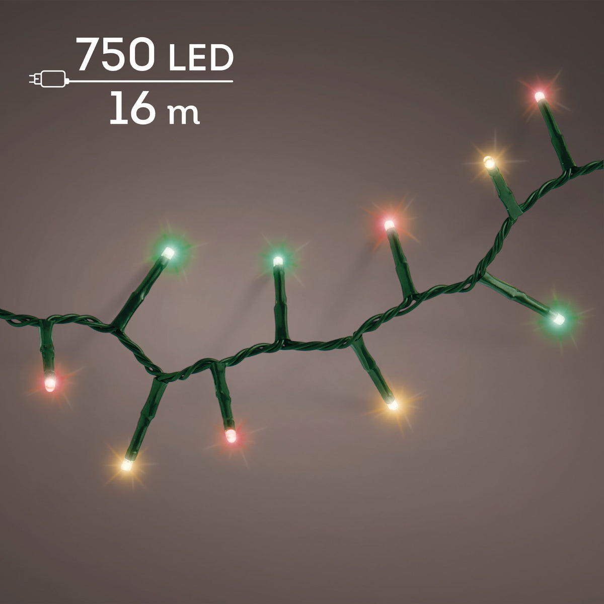 led compact lights 8 functie twinkel effect buiten groen/rood/groen/klassiek warm 750 led l.1600cm