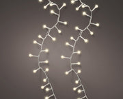 led cherry lights 8 functie twinkel effect buiten transparant/warm wit 350 led l.750cm