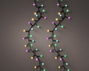 led cherry lights 8 functie twinkel effect buiten zwart/soft multi 500 led l.1100cm