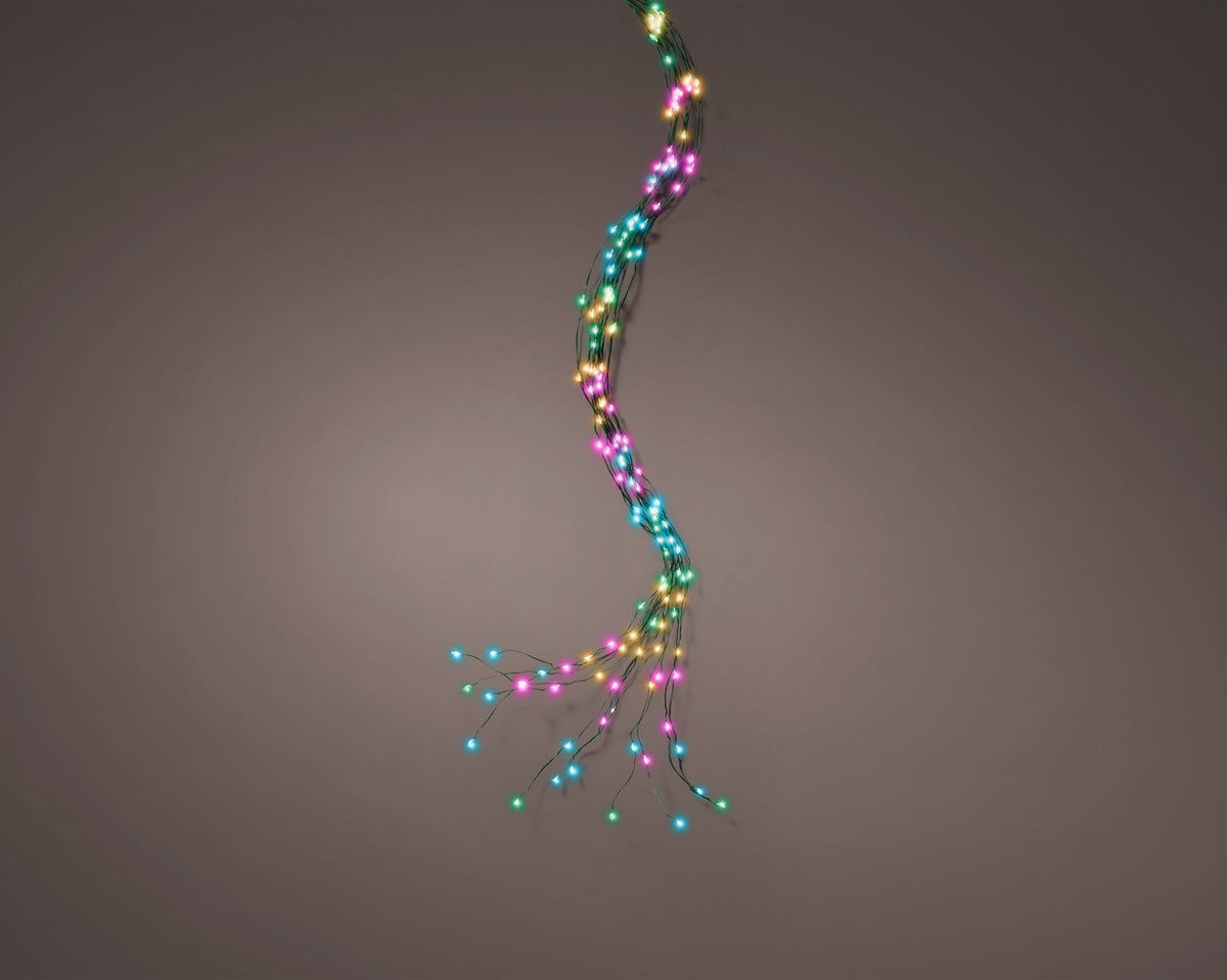 micro led boom bunch flashing effect buiten groen/soft multi 832 led l.240cm