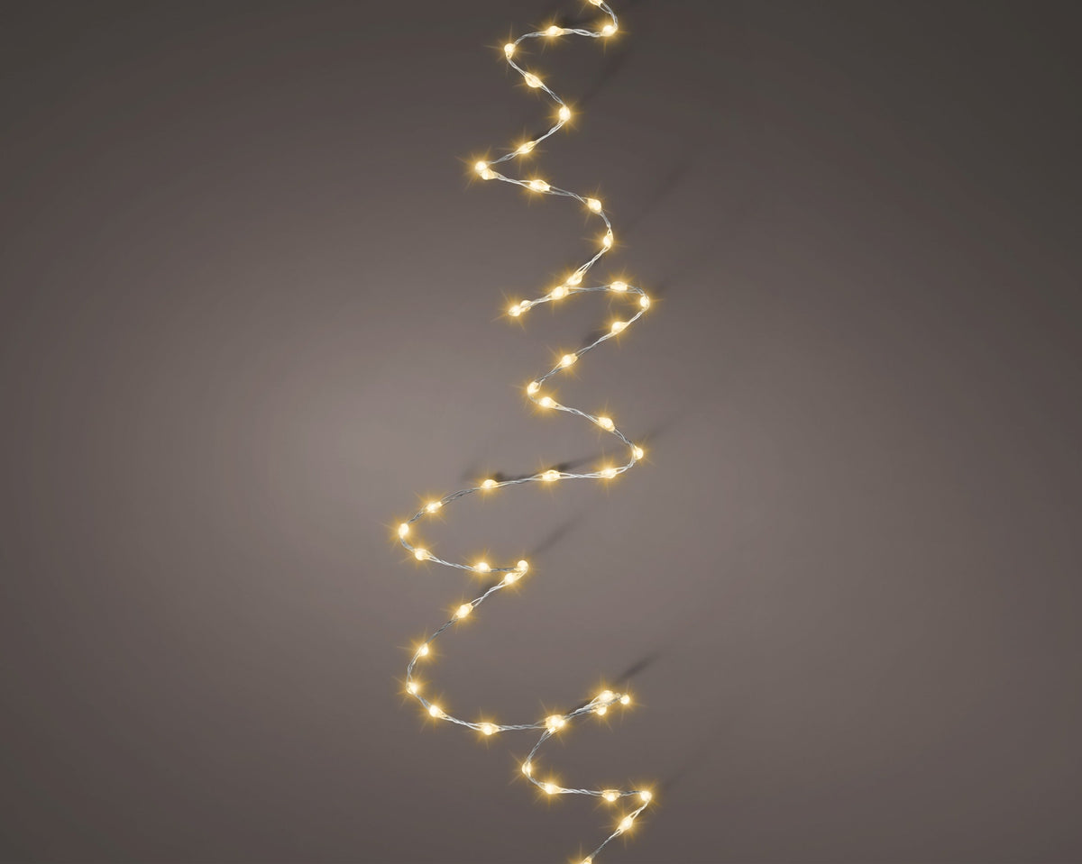 micro led extra dense lights 8 functie twinkel effect buiten zilver/klassiek warm 378 led l.600cm