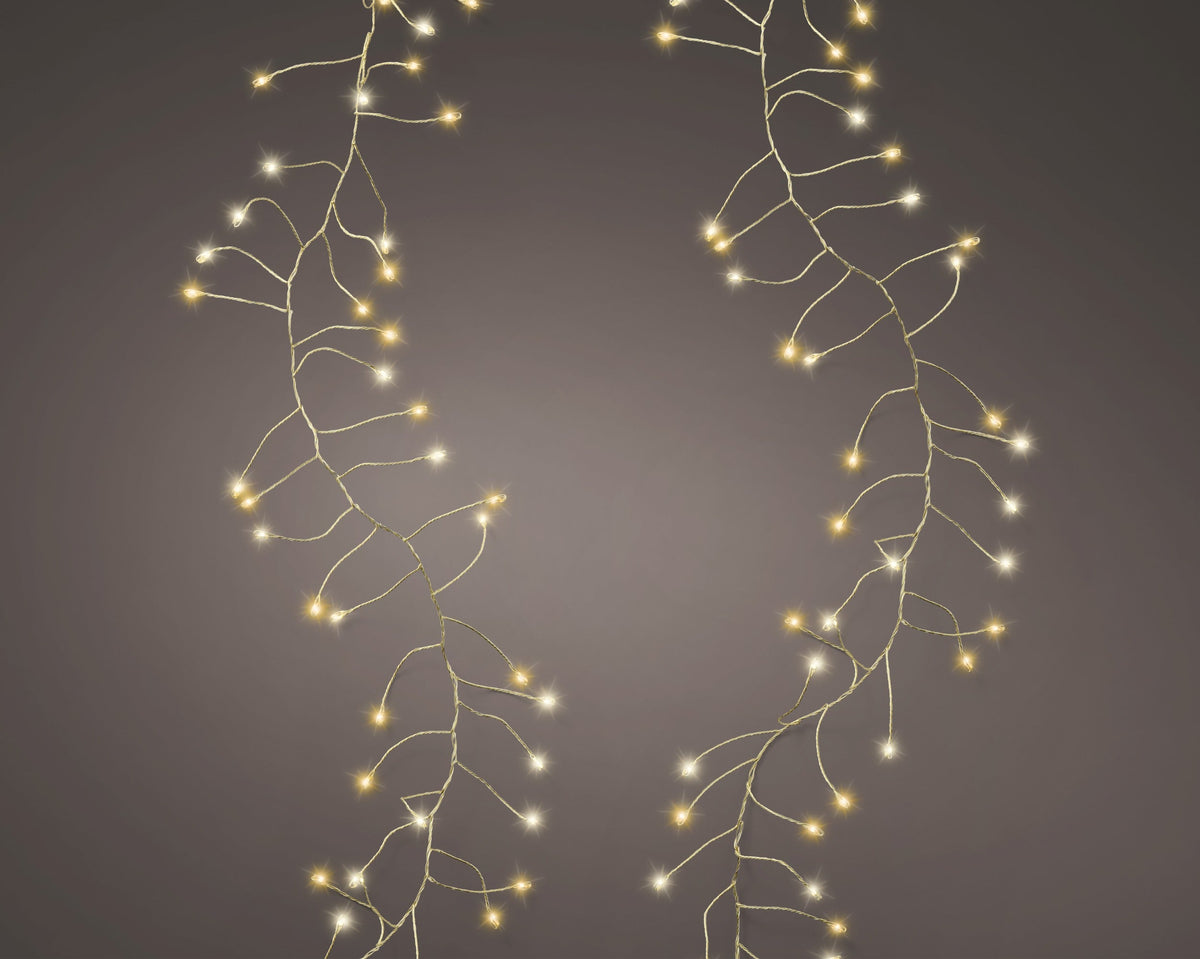 micro led compact lights 8 functie twinkel effect buiten goud/warm wit/klassiek warm 960 led l.1200cm