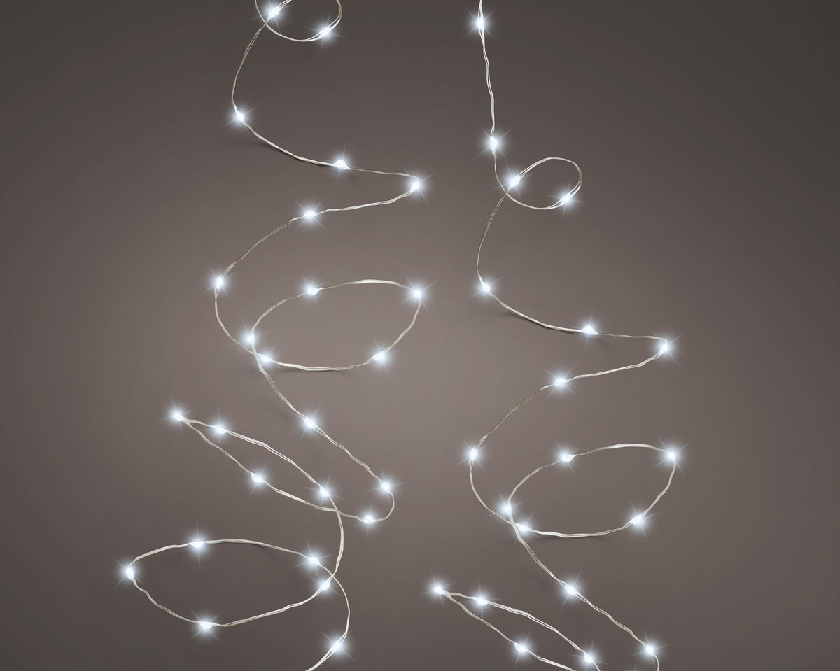 micro led stringlights 8 functie twinkel effect buiten zilver/koel wit 240 led l.1195cm