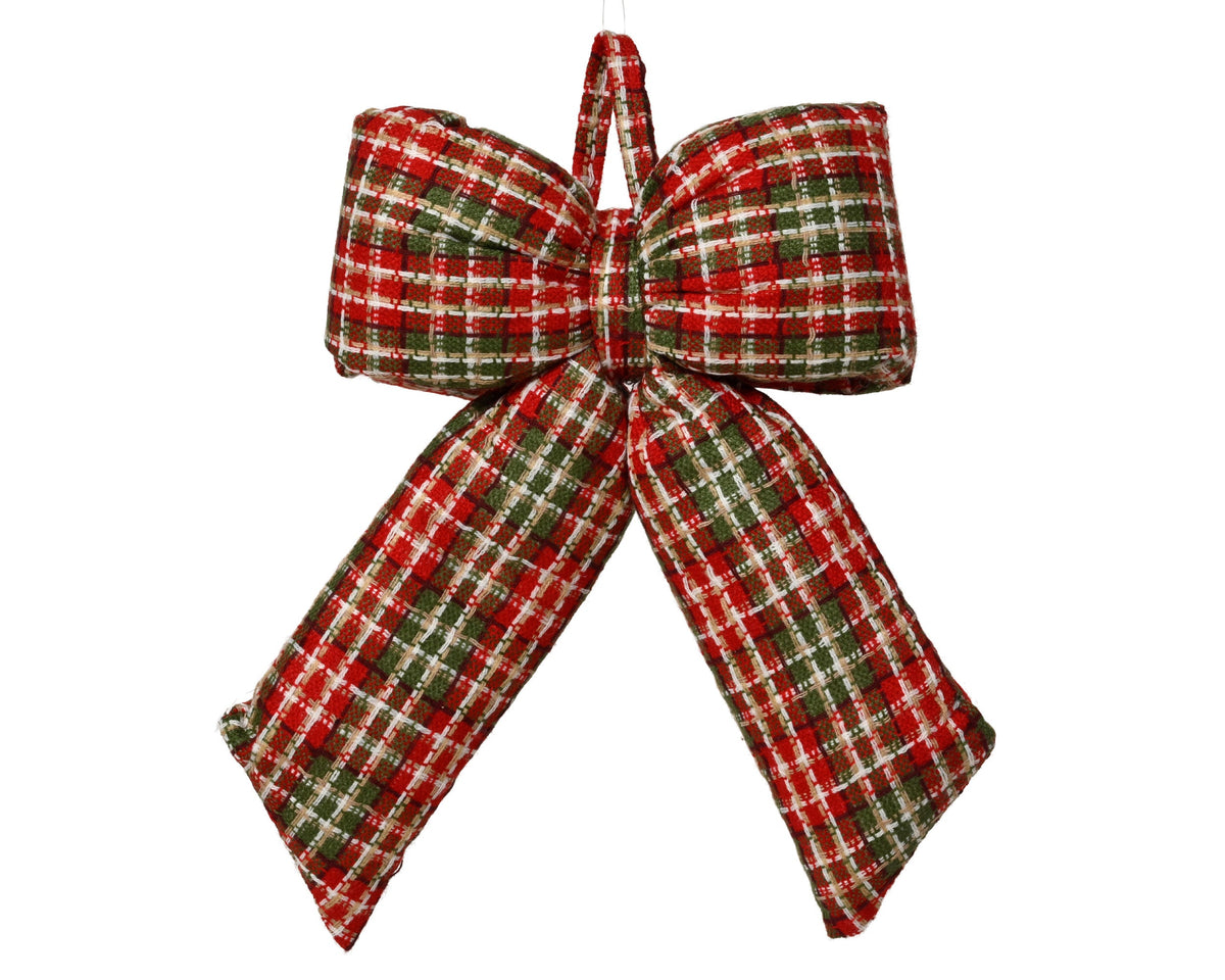 strik polyester groen/rood l.40cm x w.30cm x h.12cm