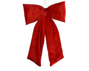 strik polyester fluweel kerstrood l.9cm x w.48cm x h.80cm