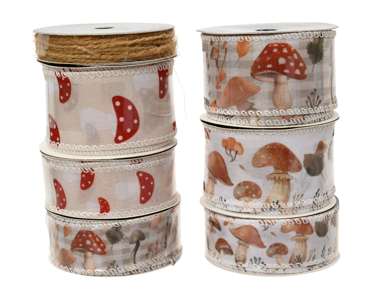 lint polyester mushroom 7ass assortie l.400cm x w.2cm x h.0.1cm