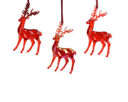 rendier polystyreen transparent with glitter 3ass rood l.8cm x w.4cm x h.14.5cm