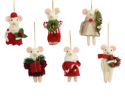 muis wol gift box,wreath,tree, 6ass multi l.6cm x w.5cm x h.12cm