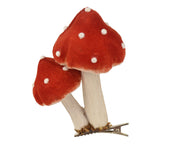 paddenstoel polyester rood/wit l.5cm x w.7cm x h.9cm