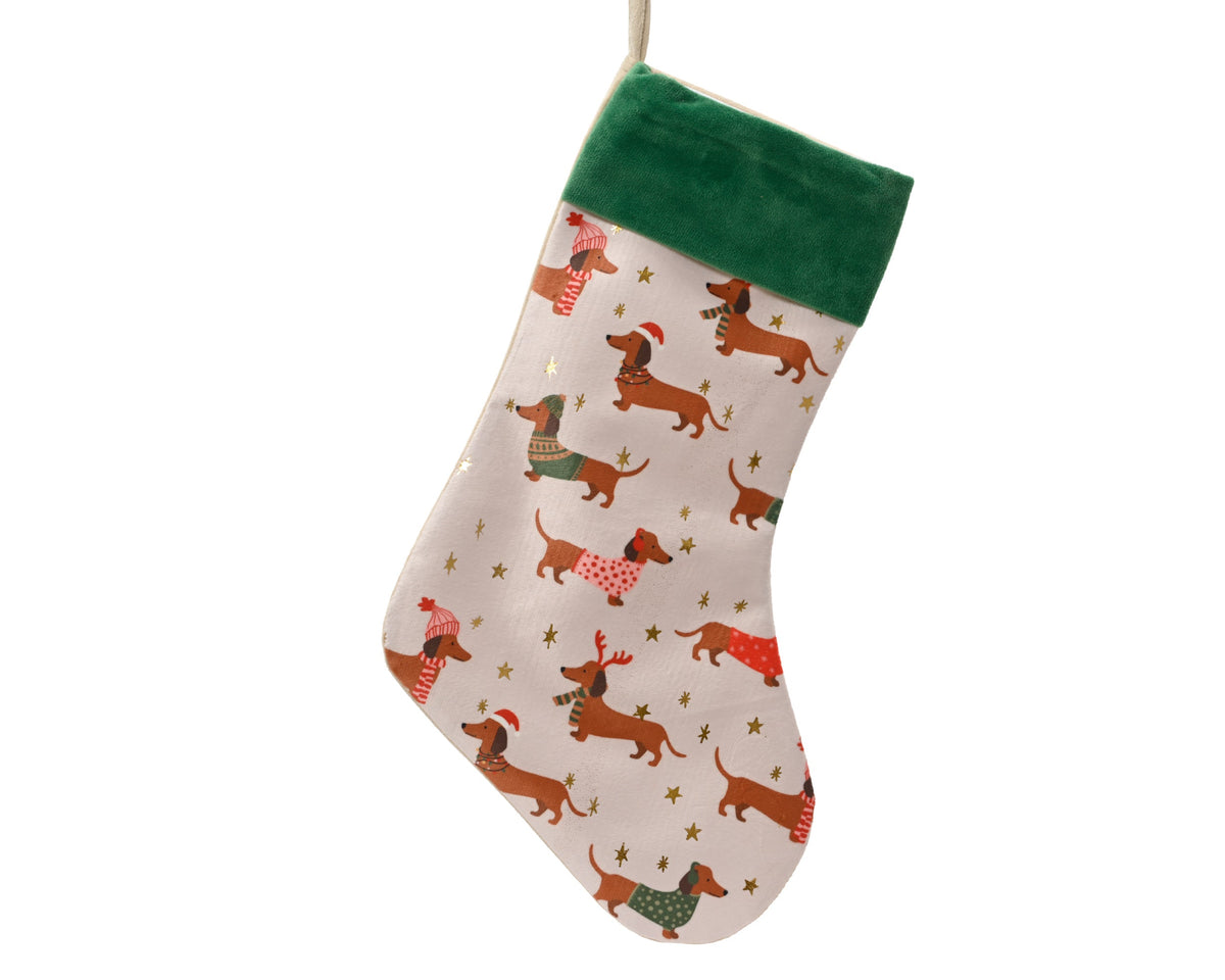 kous polyester dog print wit/kleur(en) l.45cm x w.25cm x h.1cm