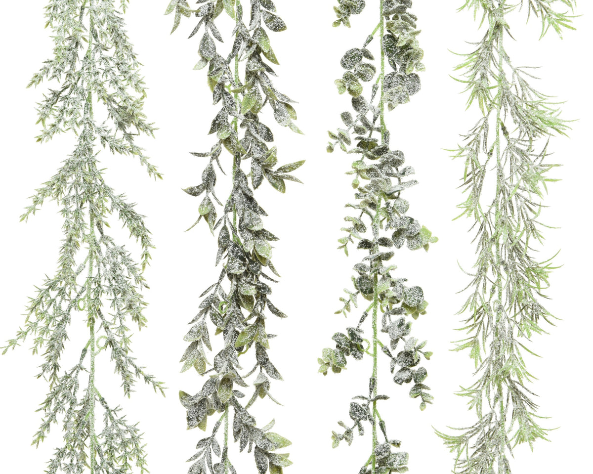 slinger plastic snow 4ass groen/wit l.0.12cm x w.0.12cm x h.180cm