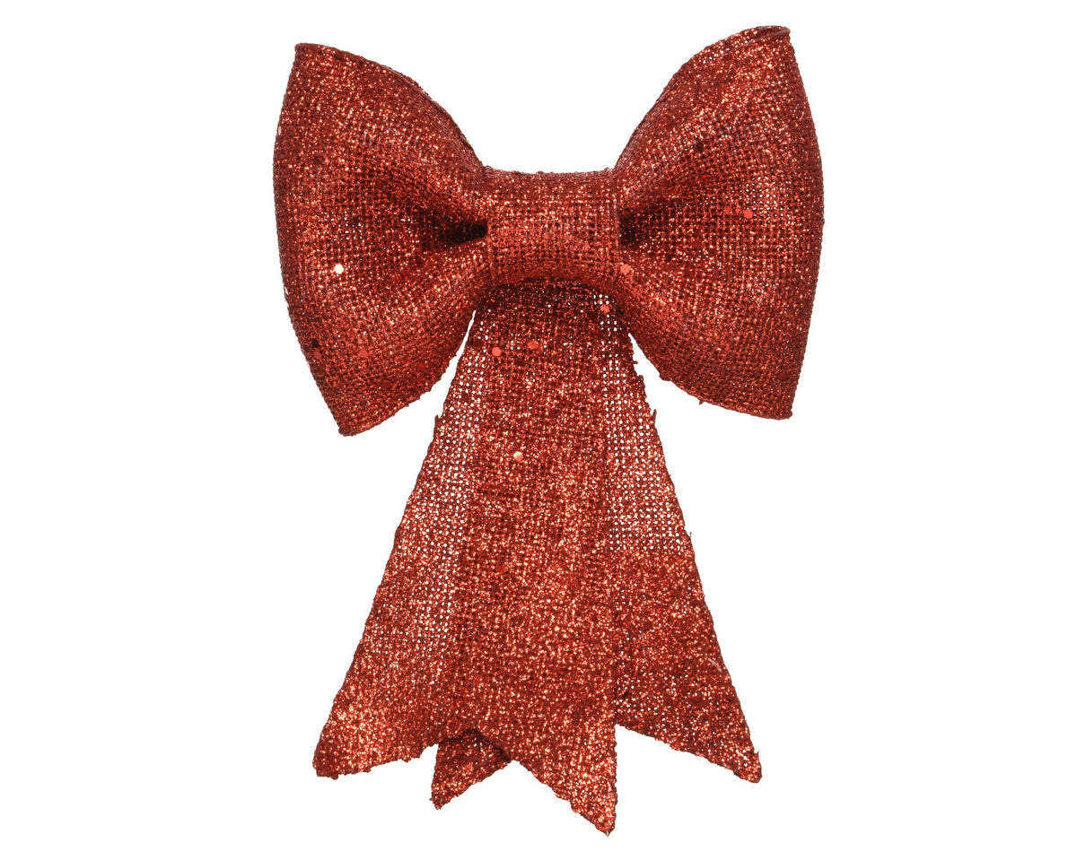 strik plastic glitters rood l.2.5cm x w.12cm x h.14cm