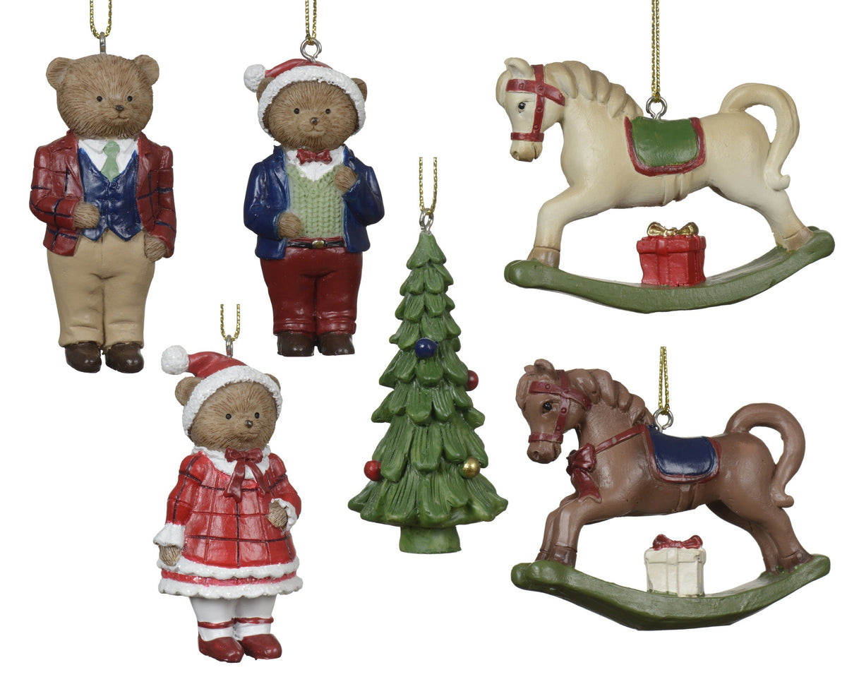 figuur polyresin 6ass assortie l.4cm x w.3cm x h.7.5cm