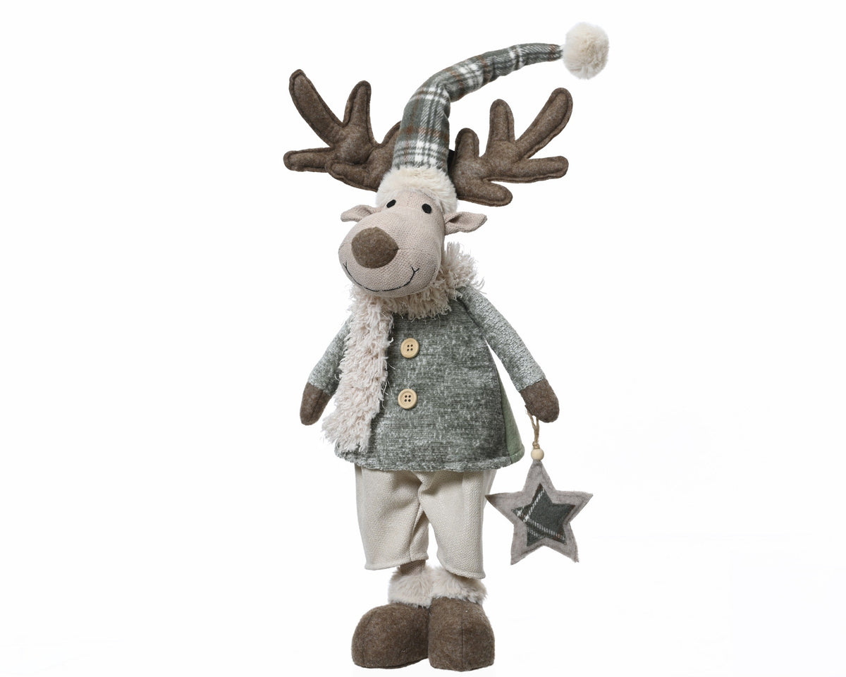 hert polyester deer beige/kleur(en) l.19cm x w.16cm x h.82cm