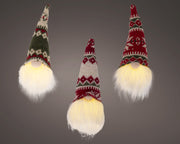 led gnoom polyester steady binnen 3col ass warm wit l.6cm x w.6cm x h.20cm
