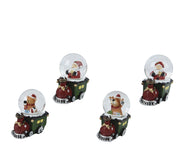 schudbol glas round 4ass assortie d.4.5cm x h.9cm