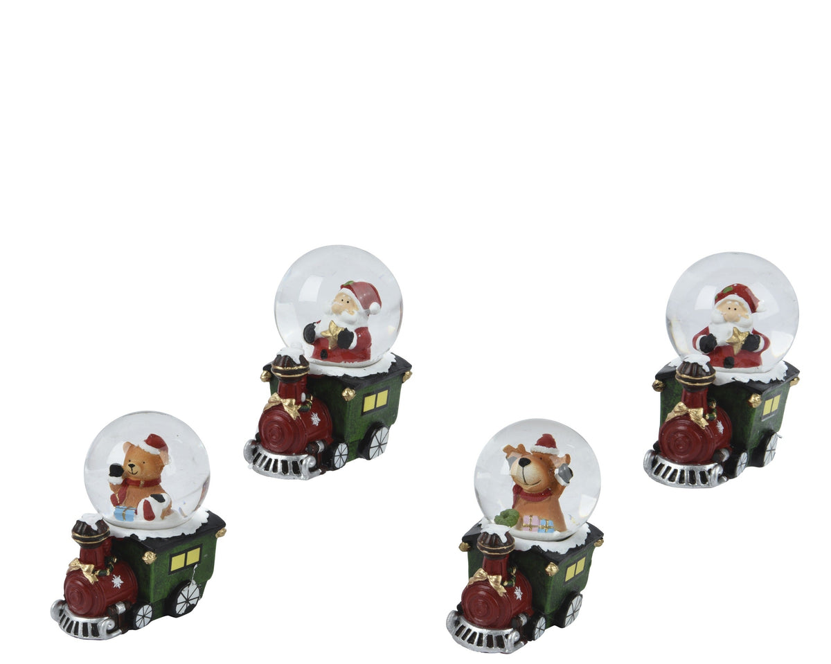 schudbol glas round 4ass assortie d.4.5cm x h.9cm