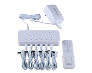 remote control box, with 4.5v 2000ma adaptor, white, gs fixed plug