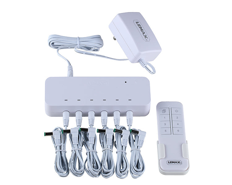 remote control box, with 4.5v 2000ma adaptor, white, gs fixed plug