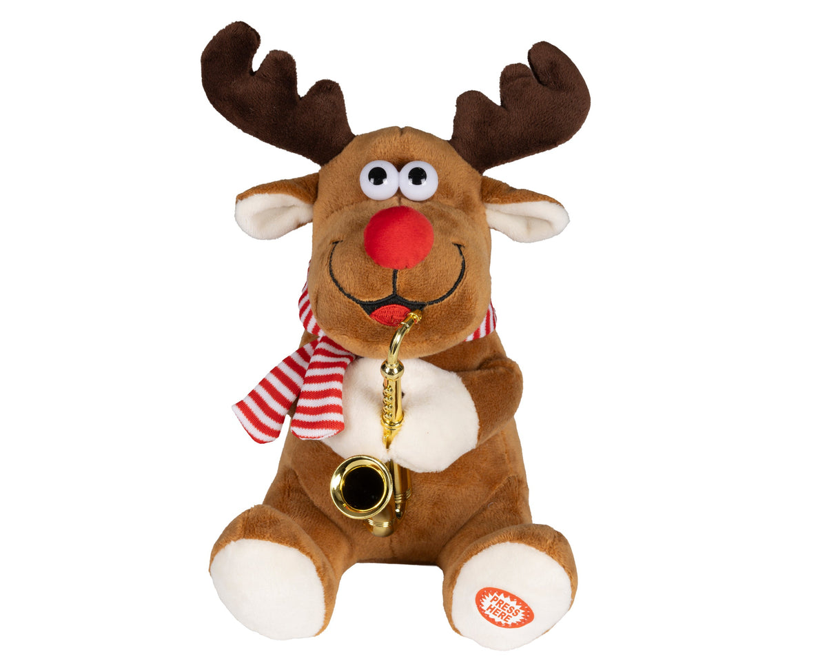 bewegend figuur polyester moose 100% polyester multi l.15cm x w.14cm x h.21cm